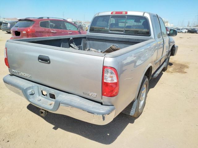 5TBRT34135S457031 - 2005 TOYOTA TUNDRA ACCESS CAB SR5 SILVER photo 4