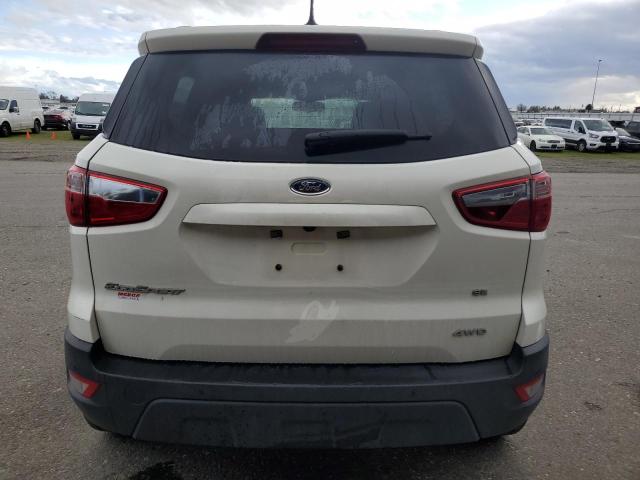 MAJ6S3GL0LC332180 - 2020 FORD ECOSPORT SE WHITE photo 6