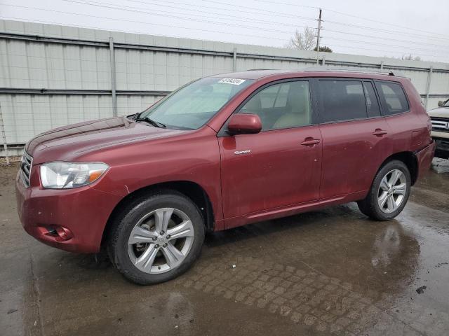 JTEDS43A682028002 - 2008 TOYOTA HIGHLANDER SPORT RED photo 1