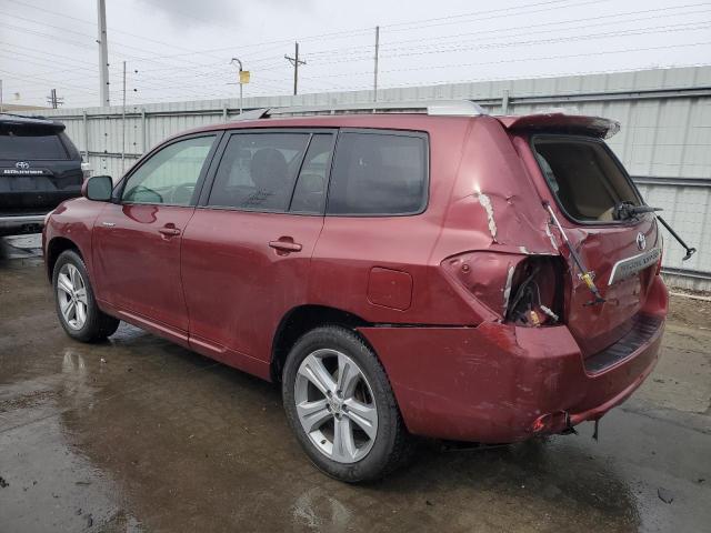 JTEDS43A682028002 - 2008 TOYOTA HIGHLANDER SPORT RED photo 2