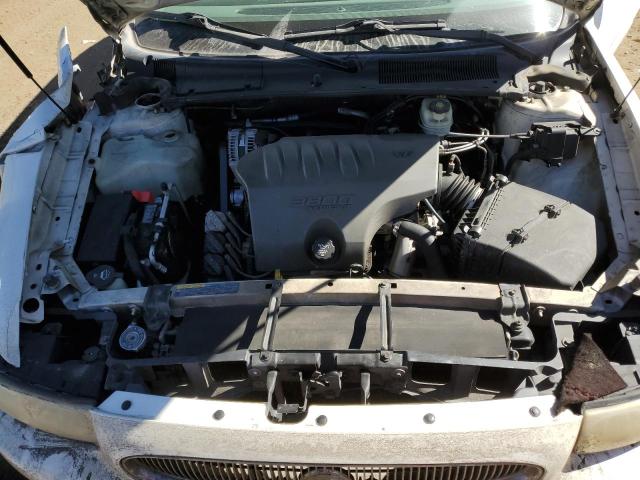 1G4HP52K344100839 - 2004 BUICK LESABRE CUSTOM WHITE photo 11