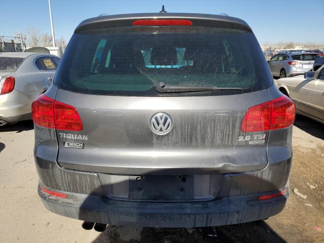 WVGBV7AX9CW095637 - 2012 VOLKSWAGEN TIGUAN S GRAY photo 6