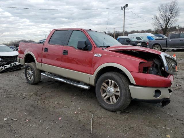 1FTPW14V97FB16815 - 2007 FORD F150 SUPERCREW RED photo 4