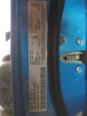 1C6RR7GT9MS514324 - 2021 RAM 1500 CLASS SLT 蓝色 照片 12