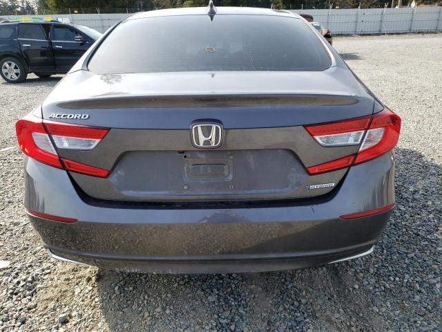 1HGCV3F55KA012811 - 2019 HONDA ACCORD HYBRID EXL GRAY photo 6