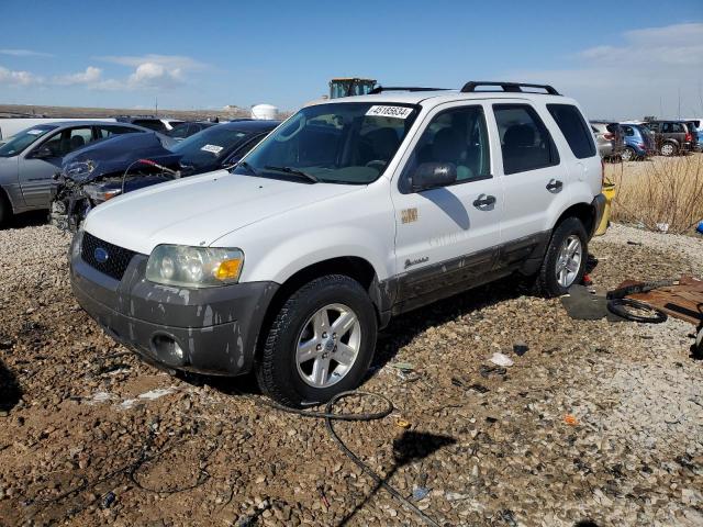 1FMYU49H67KB58876 - 2007 FORD ESCAPE HEV WHITE photo 1