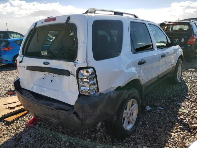 1FMYU49H67KB58876 - 2007 FORD ESCAPE HEV WHITE photo 3