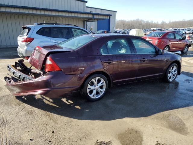 3FAHP0HA2CR379170 - 2012 FORD FUSION SE MAROON photo 3