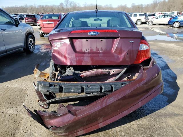 3FAHP0HA2CR379170 - 2012 FORD FUSION SE MAROON photo 6