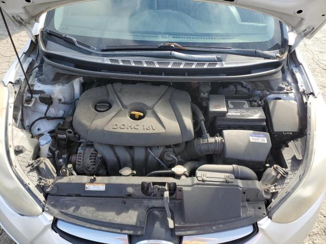 KMHDH4AE5BU115017 - 2011 HYUNDAI ELANTRA GLS SILVER photo 11