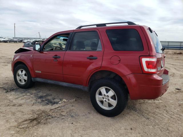 1FMCU03158KE21049 - 2008 FORD ESCAPE XLT RED photo 2