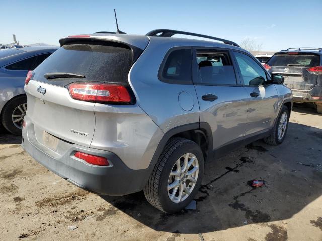 1C4PJLAB7GW212172 - 2016 JEEP CHEROKEE SPORT GRAY photo 3