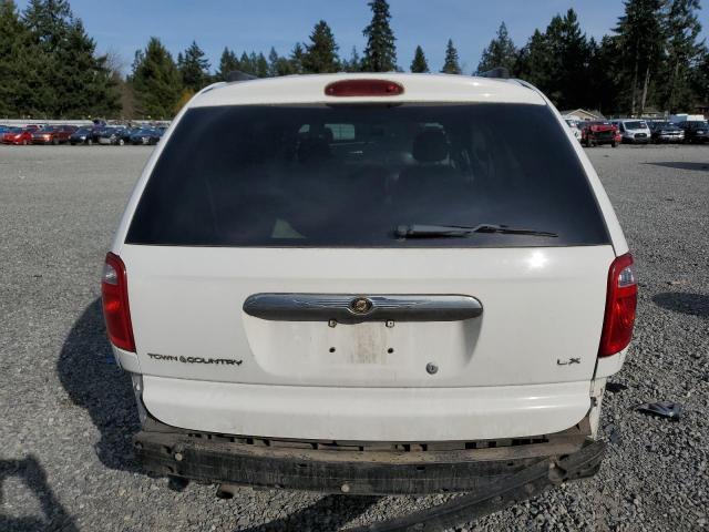 2C4GP44R45R591232 - 2005 CHRYSLER TOWN & COU LX WHITE photo 6