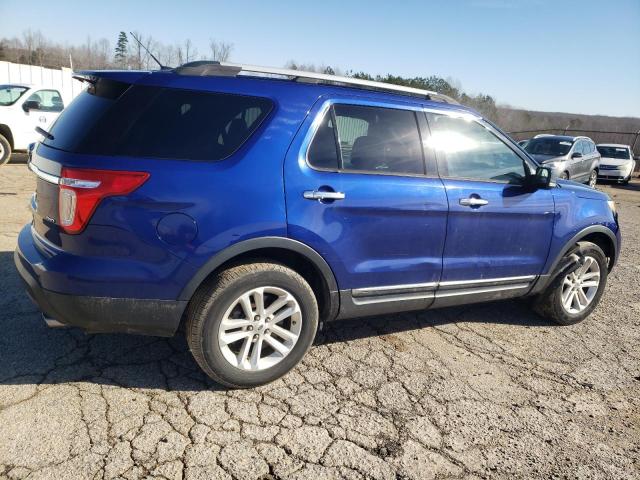 1FM5K8D84EGA11737 - 2014 FORD EXPLORER XLT BLUE photo 3