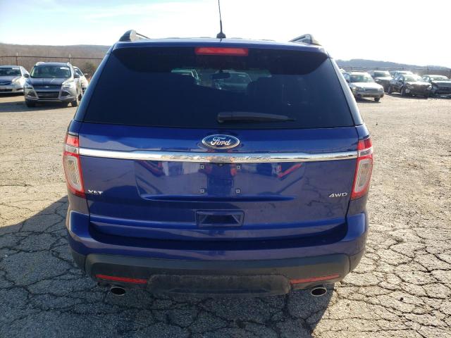 1FM5K8D84EGA11737 - 2014 FORD EXPLORER XLT BLUE photo 6