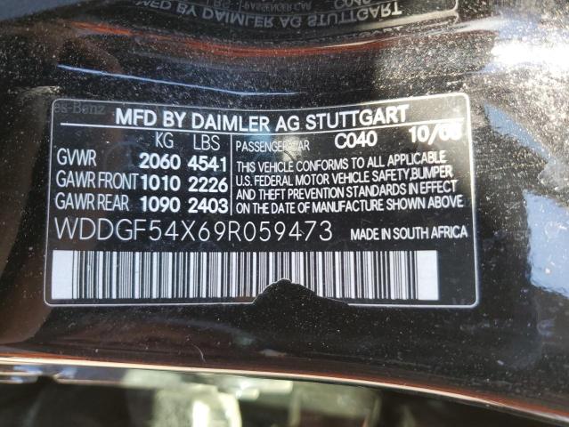 WDDGF54X69R059473 - 2009 MERCEDES-BENZ C 300 BLACK photo 12