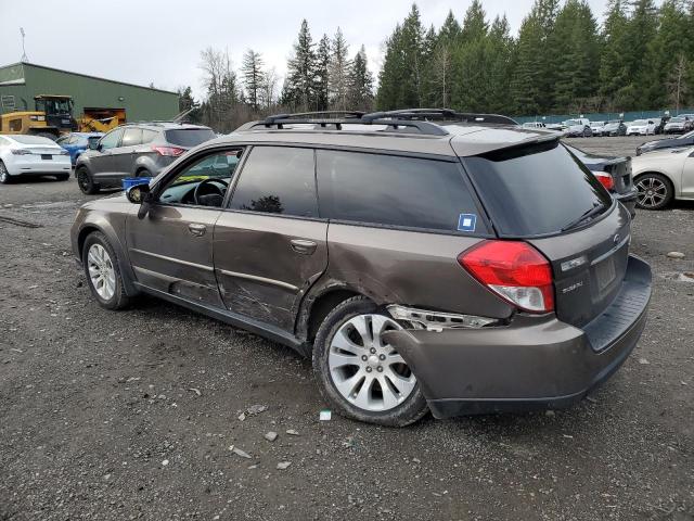4S4BP66C097347224 - 2009 SUBARU OUTBACK 2.5I LIMITED BROWN photo 2
