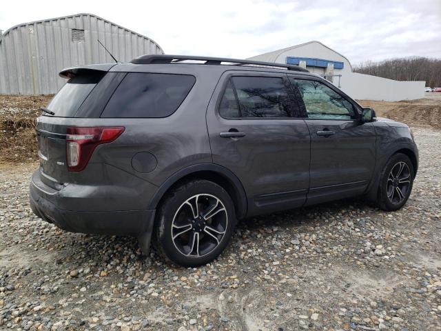 1FM5K8GT1FGA30523 - 2015 FORD EXPLORER SPORT GRAY photo 3