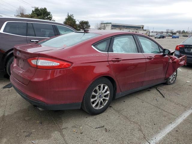 3FA6P0G77FR179855 - 2015 FORD FUSION S RED photo 3