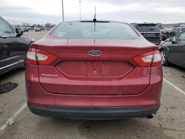 3FA6P0G77FR179855 - 2015 FORD FUSION S RED photo 6