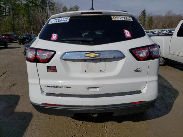 1GNKVFED9HJ156656 - 2017 CHEVROLET TRAVERSE LS WHITE photo 6