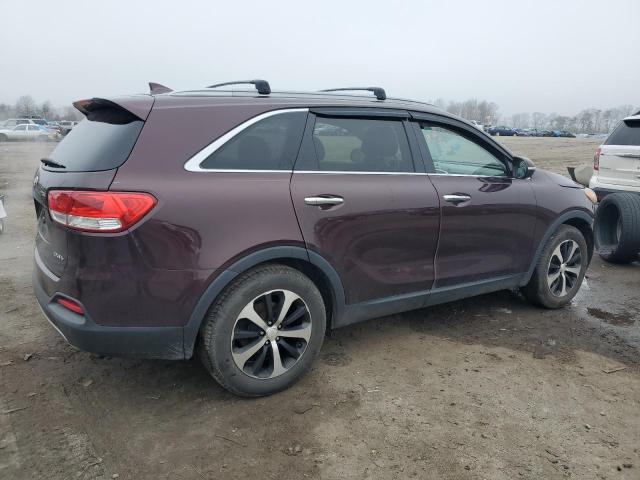 5XYPH4A50GG065797 - 2016 KIA SORENTO EX BURGUNDY photo 3