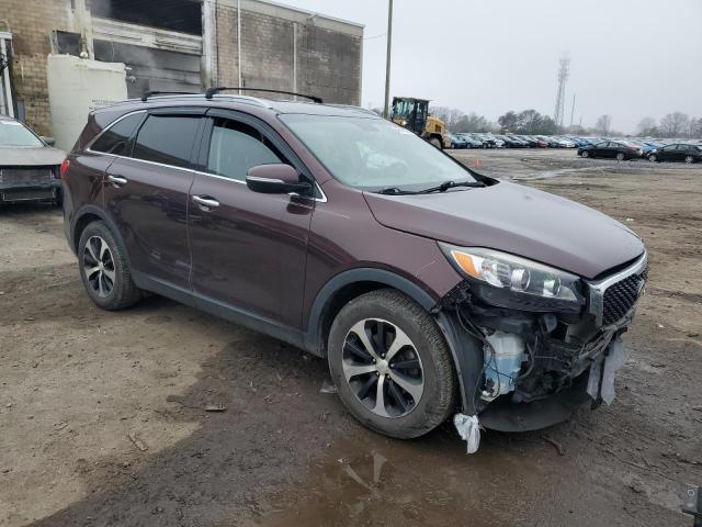 5XYPH4A50GG065797 - 2016 KIA SORENTO EX BURGUNDY photo 4