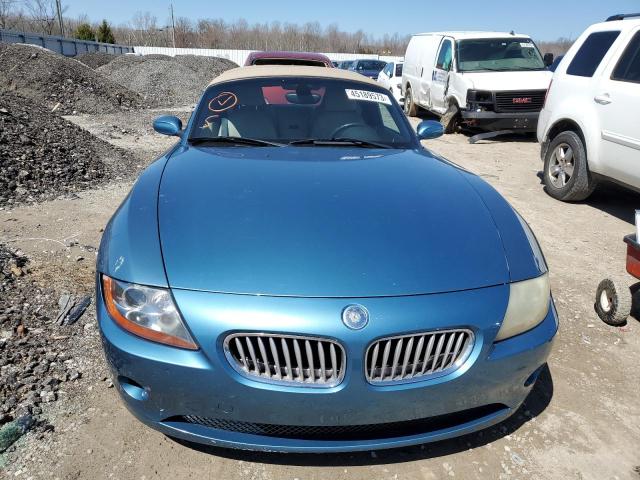 4USBT53404LU06256 - 2004 BMW Z4 3.0 BLUE photo 5