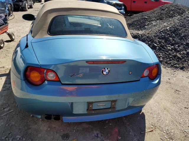 4USBT53404LU06256 - 2004 BMW Z4 3.0 BLUE photo 6