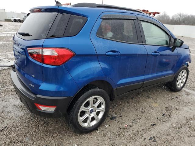 MAJ6S3GL2KC304671 - 2019 FORD ECOSPORT SE BLUE photo 3