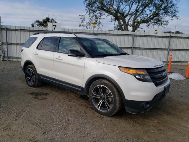 1FM5K8GT7FGC05969 - 2015 FORD EXPLORER SPORT WHITE photo 4