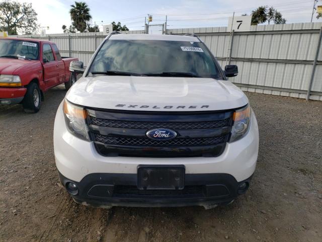 1FM5K8GT7FGC05969 - 2015 FORD EXPLORER SPORT WHITE photo 5