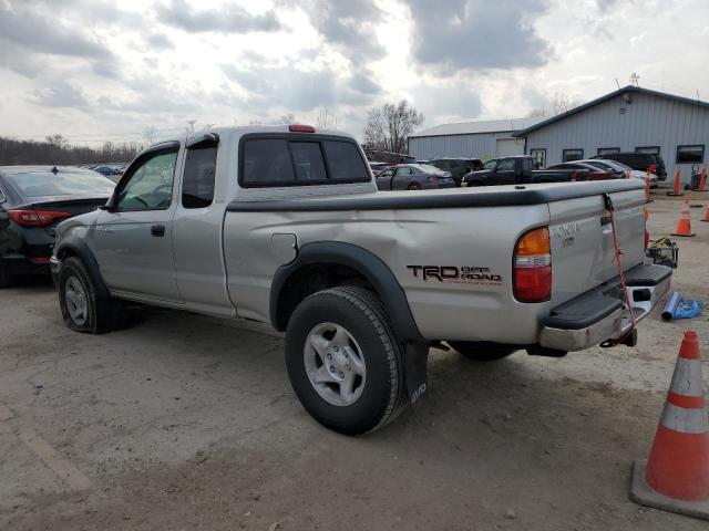 5TEWN72N74Z425718 - 2004 TOYOTA TACOMA XTRACAB SILVER photo 2