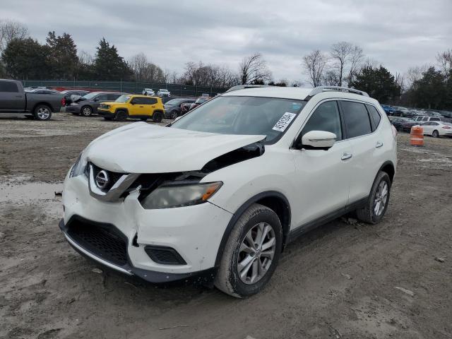 5N1AT2MV1EC871021 - 2014 NISSAN ROGUE S WHITE photo 1