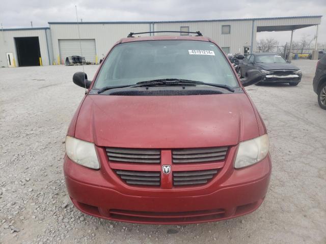 1D4GP45R85B312204 - 2005 DODGE CARAVAN SXT RED photo 5