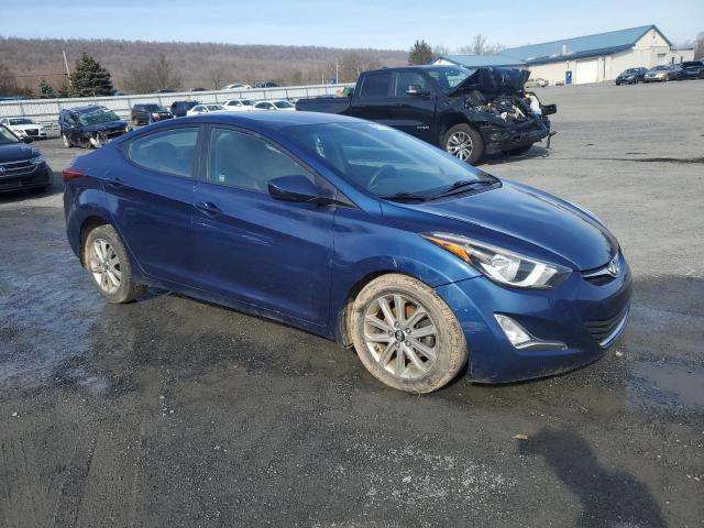 5NPDH4AE2FH595750 - 2015 HYUNDAI ELANTRA SE BLUE photo 4