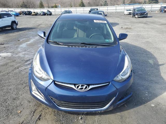 5NPDH4AE2FH595750 - 2015 HYUNDAI ELANTRA SE BLUE photo 5