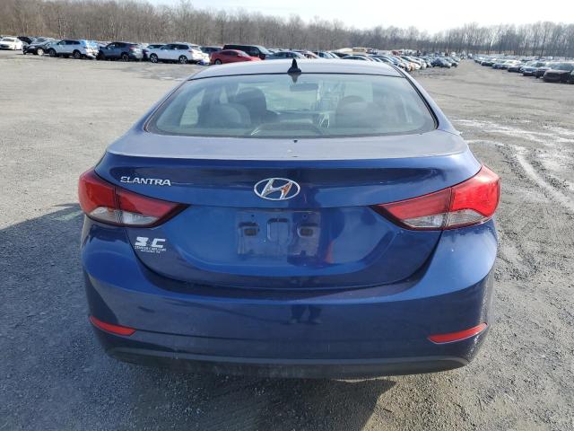 5NPDH4AE2FH595750 - 2015 HYUNDAI ELANTRA SE BLUE photo 6