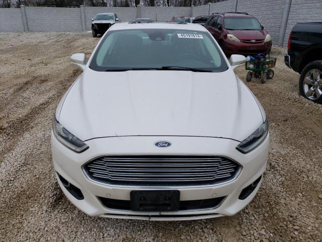 3FA6P0SUXER101243 - 2014 FORD FUSION TITANIUM PHEV WHITE photo 5