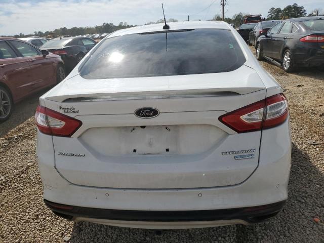 3FA6P0K90DR228075 - 2013 FORD FUSION TITANIUM WHITE photo 6