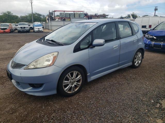 JHMGE8H43AC023177 - 2010 HONDA FIT SPORT BLUE photo 1