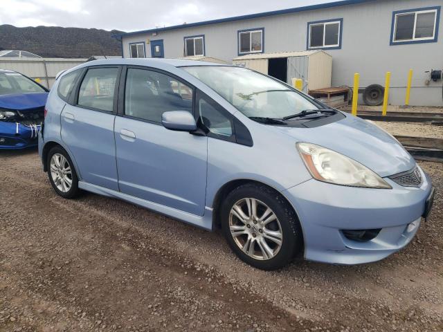 JHMGE8H43AC023177 - 2010 HONDA FIT SPORT BLUE photo 4