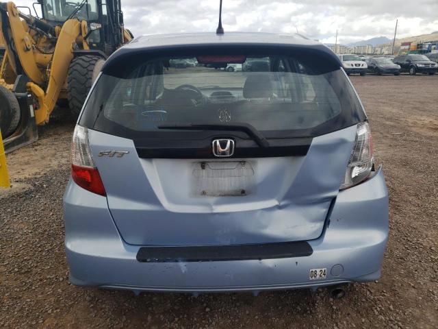 JHMGE8H43AC023177 - 2010 HONDA FIT SPORT BLUE photo 6