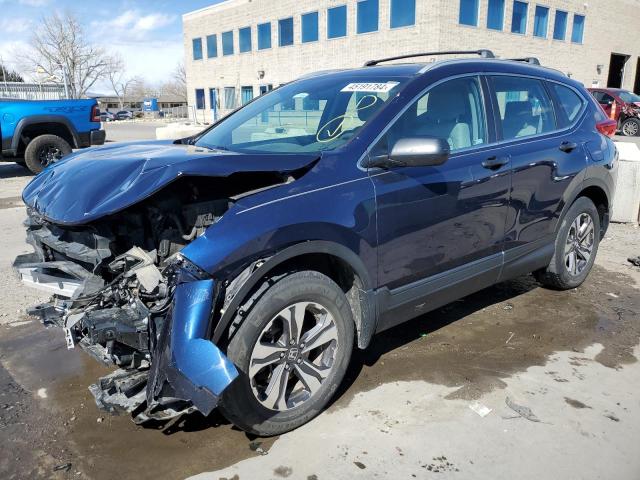 2HKRW6H31JH216452 - 2018 HONDA CR-V LX BLUE photo 1