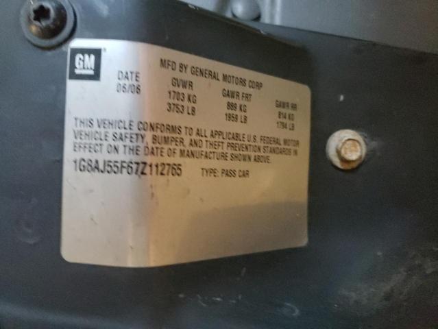 1G8AJ55F67Z112765 - 2007 SATURN ION LEVEL 2 银色 照片 12