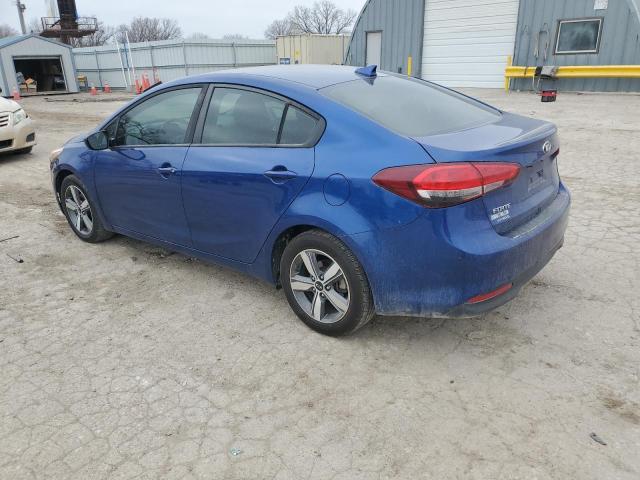 3KPFL4A71JE240641 - 2018 KIA FORTE LX BLUE photo 2