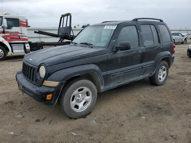 1J4GK48K36W284956 - 2006 JEEP LIBERTY SPORT BLACK photo 1