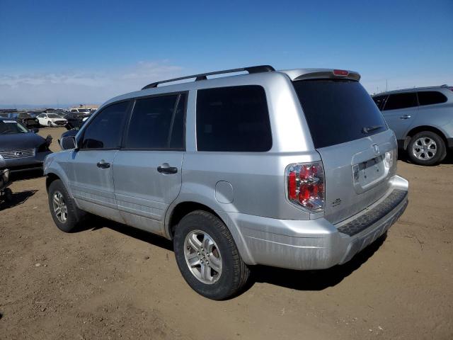 5FNYF18635B017738 - 2005 HONDA PILOT EXL SILVER photo 2