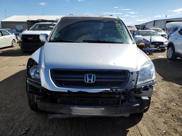 5FNYF18635B017738 - 2005 HONDA PILOT EXL SILVER photo 5