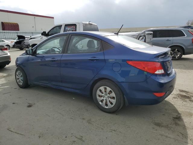 KMHCT4AE1GU052063 - 2016 HYUNDAI ACCENT SE BLUE photo 2